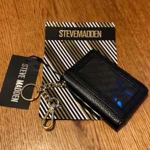 Brand New Steve Madden Black Card Case